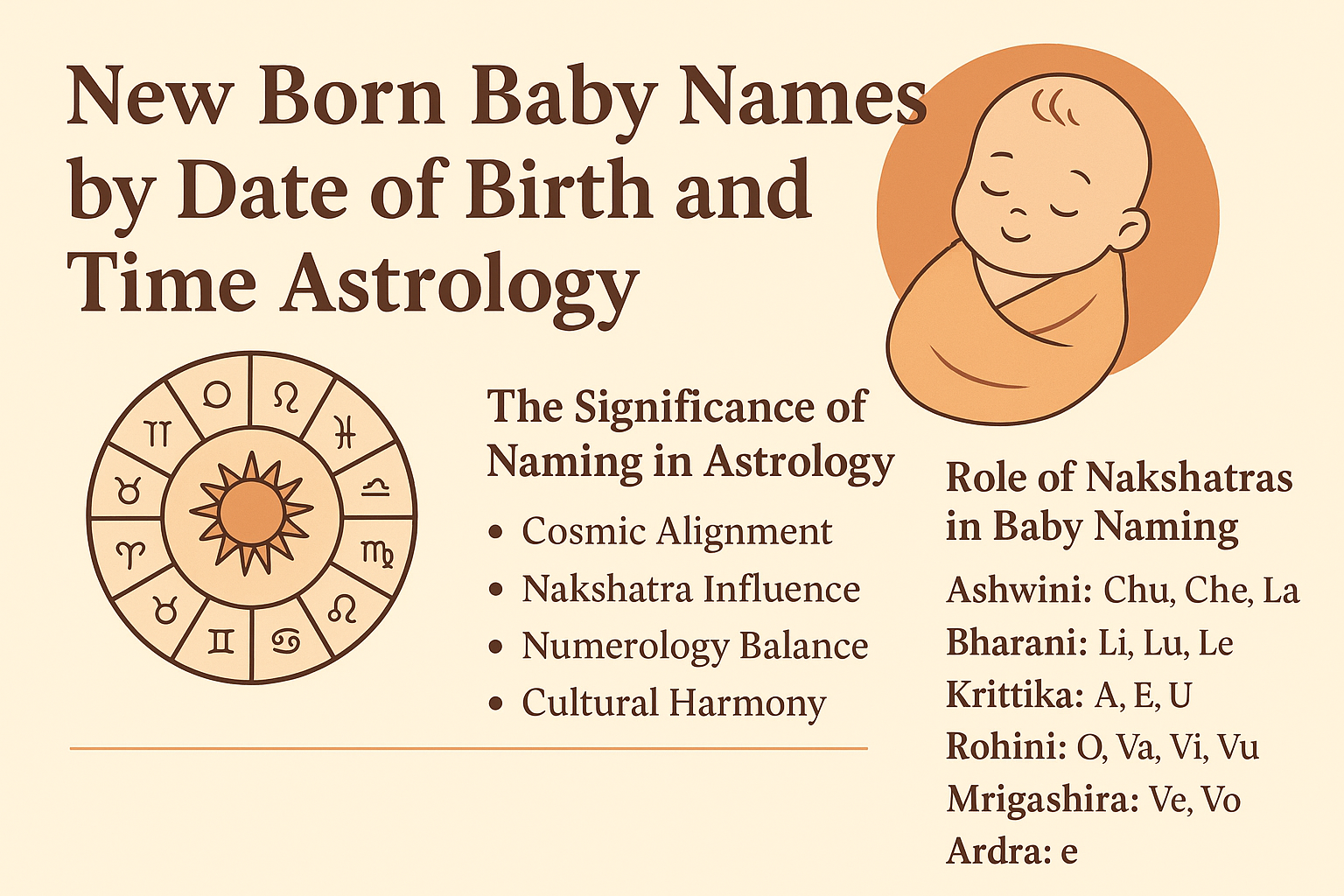 New born baby names by date of birth and time astrology