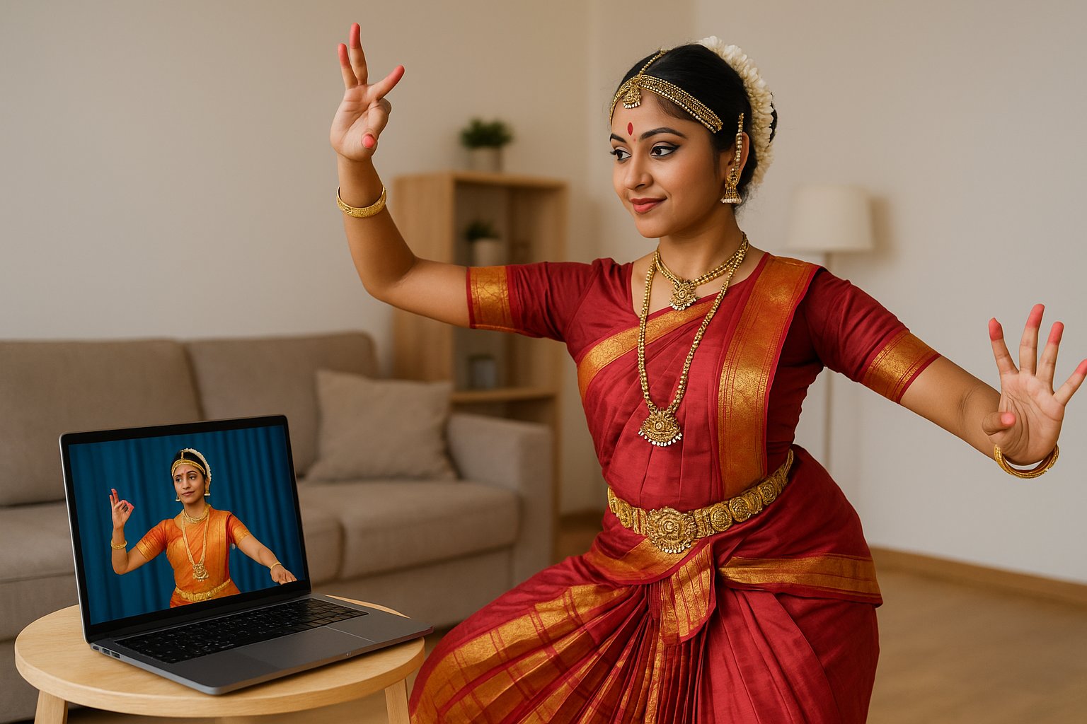Online Bharatanatyam classes with certificate in USA